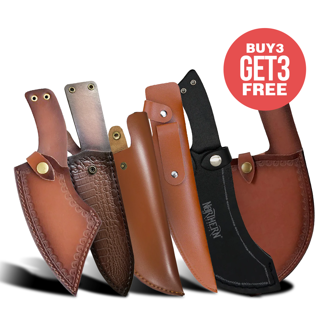 6 Premium Leather Sheaths