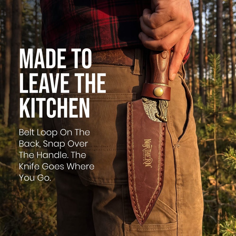 Bjorn Series – Santoku Leather Sheath 2