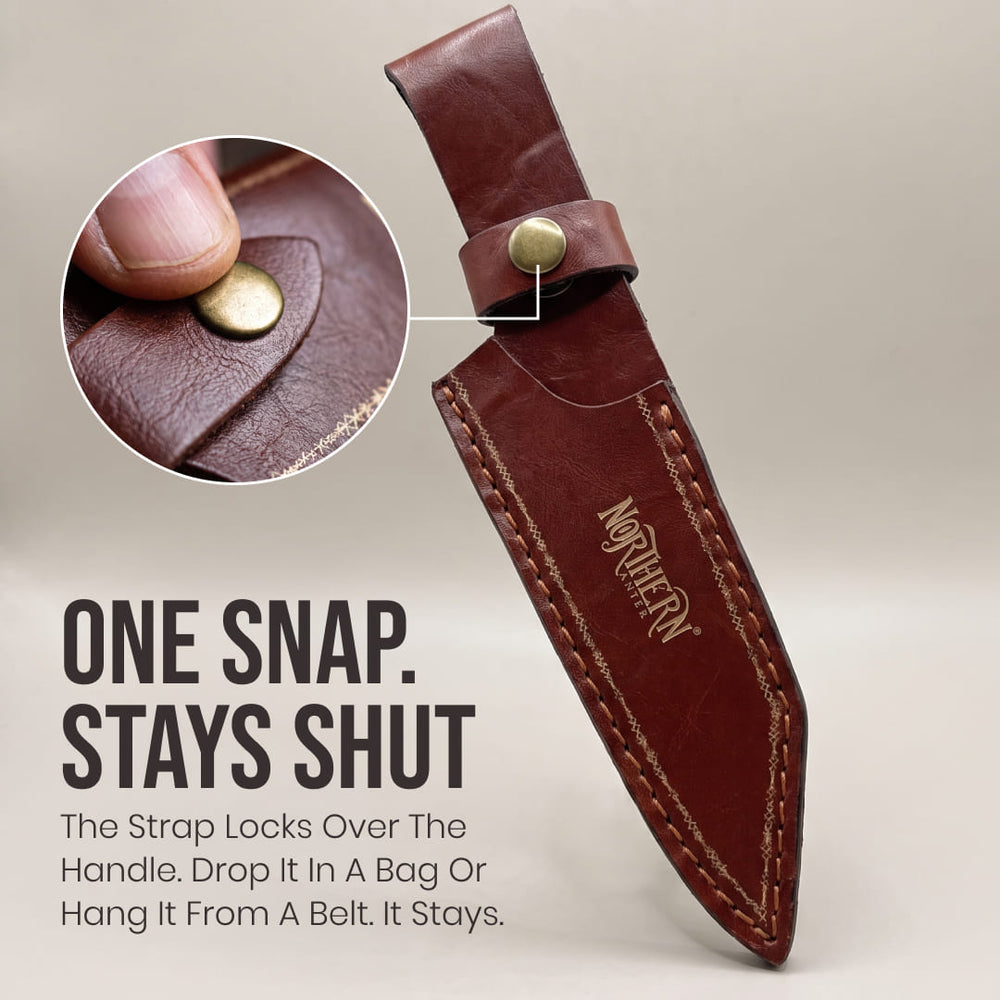 Bjorn Series – Santoku Leather Sheath 3