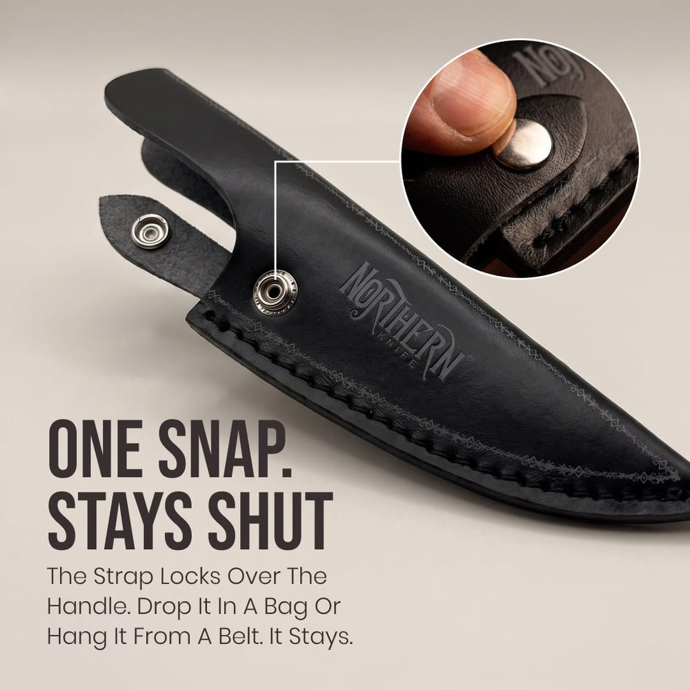 ODIN Series – 6'' Chef Knife Leather Sheath 3