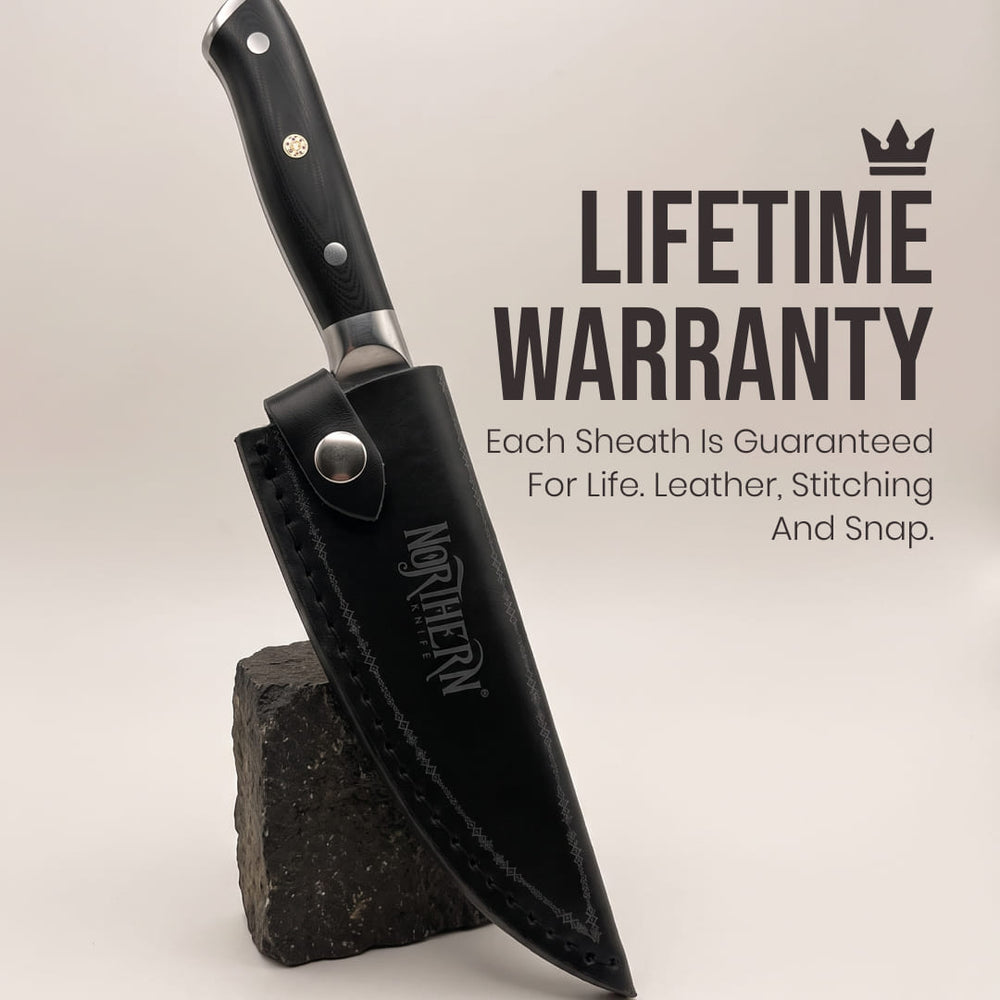 ODIN Series – 8'' Chef Knife Leather Sheath 6