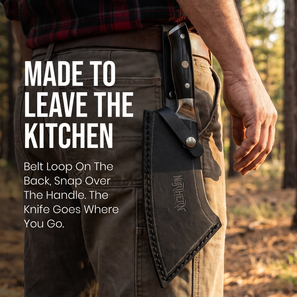 ODIN Series – Hybrid Cleaver Leather Sheath 2
