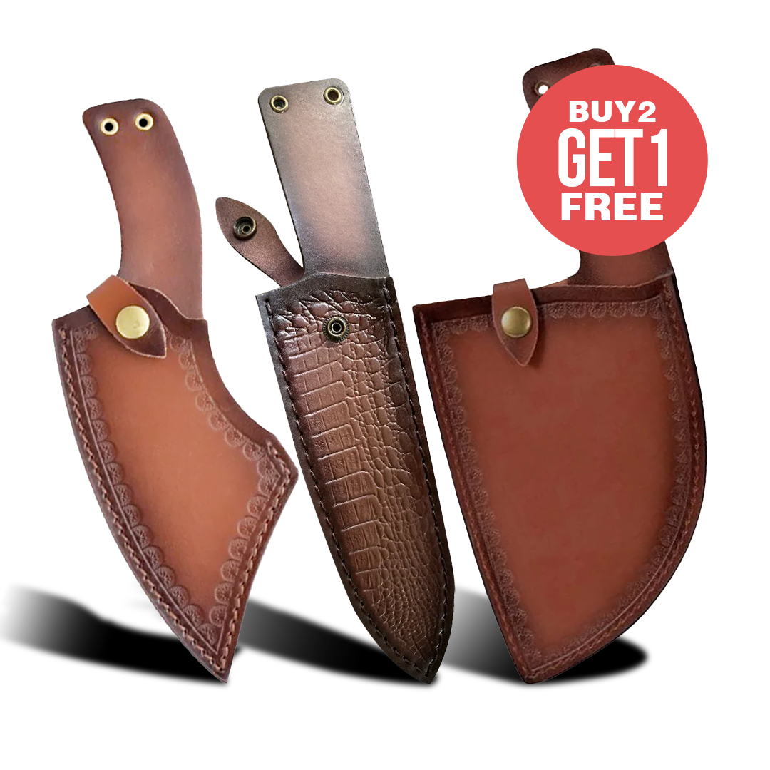 3 Premium Leather Sheaths